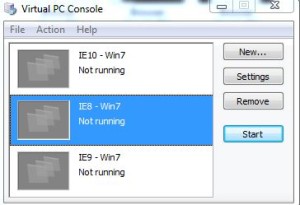 Modern IE VM