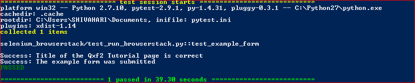 Pytest Run Test Suite