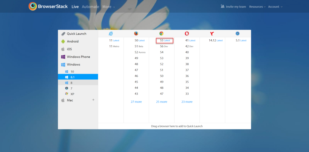 BrowserStack Live: Running manual tests on the cloud - Qxf2 BLOG
