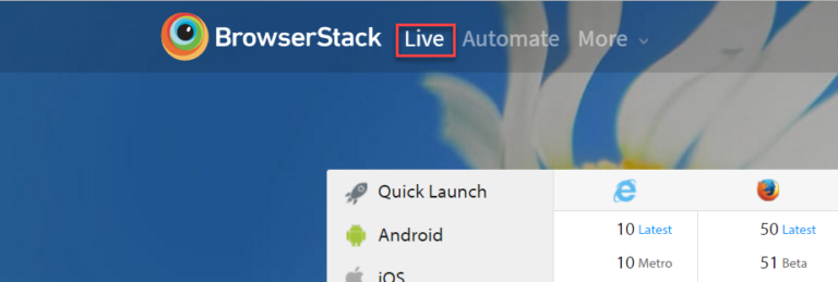 browserstack live