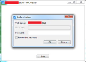 vnc connect to port and display