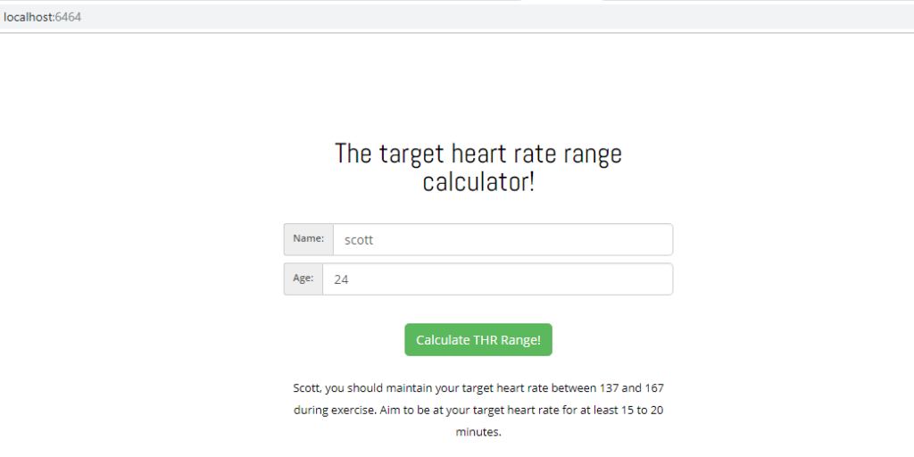 Sample lambda heart rate application