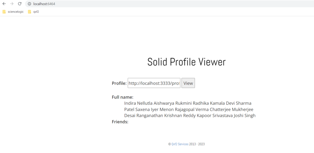 Profile Viewer app - Test with lengthy profile name