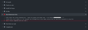 SSH error in Chef InSpec when running on Github Workflow