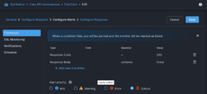 HTTP response validation